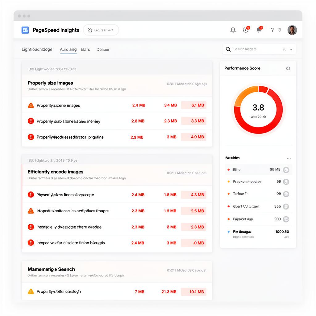 Oversized Images audit screenshot
