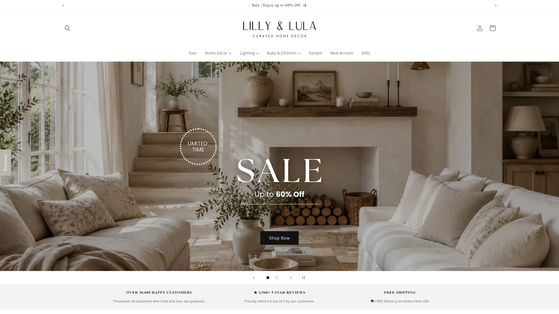 lillyandlula.com store design by Ecometry